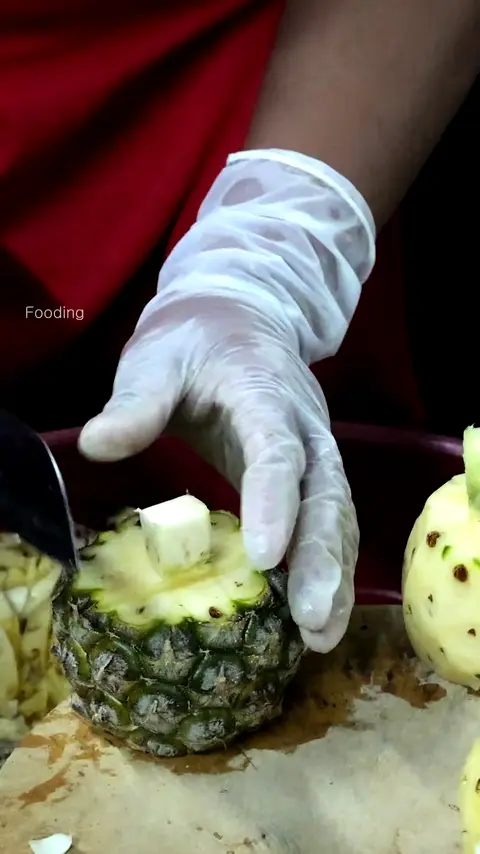 Amazing Mini Pineapple Cutting Skills - Thai Street Food