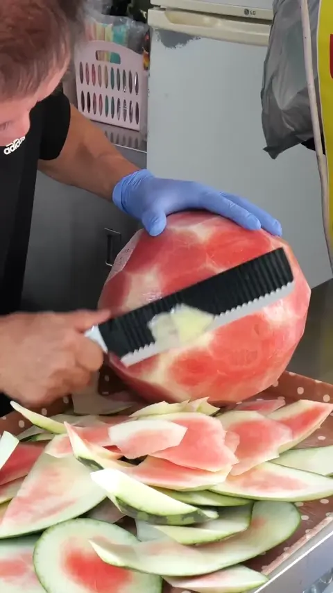 Amazing Watermelon Cutting Skill - Watermelon Punch - Korean street food