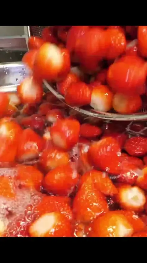 Sweet and Sour! Making gelato with fresh strawberries _ strawberry factory #[13]