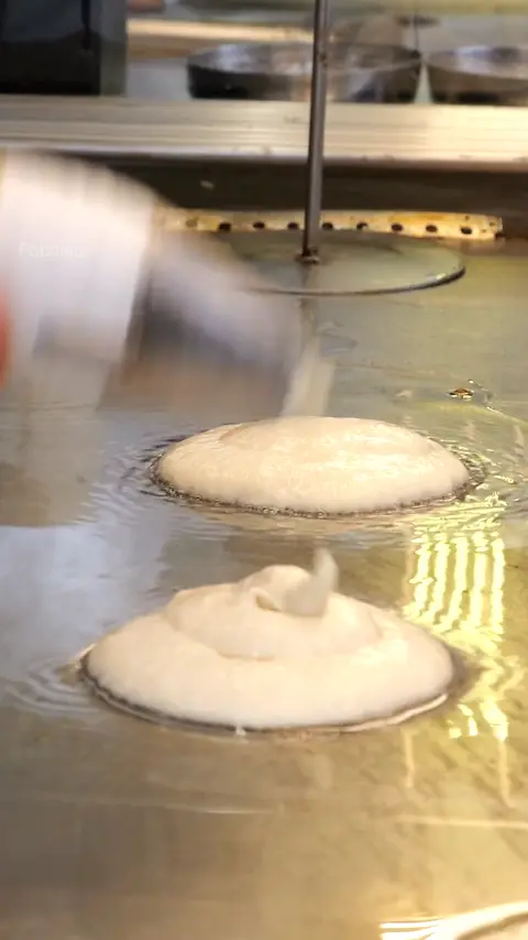 Korean Sweet Pancake ''Hotteok''  - Korean street food