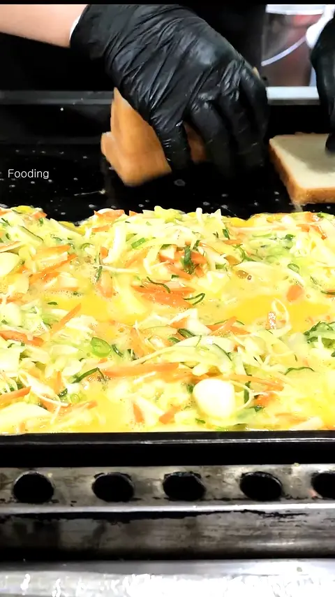 Satisfying! Korean Style Ham & Cheese Toast Making Skills