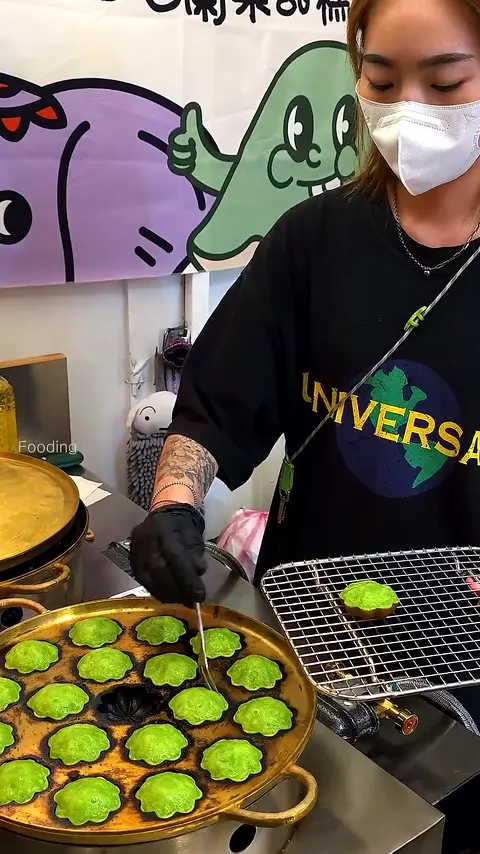 Rich Vanilla Scent_!_! Pretty Girl's Coconut Pancakes - Taiwanese Street Food