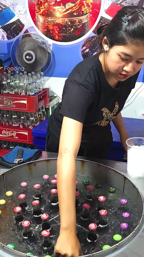 Amazing Supercooled Coke Slush Girl