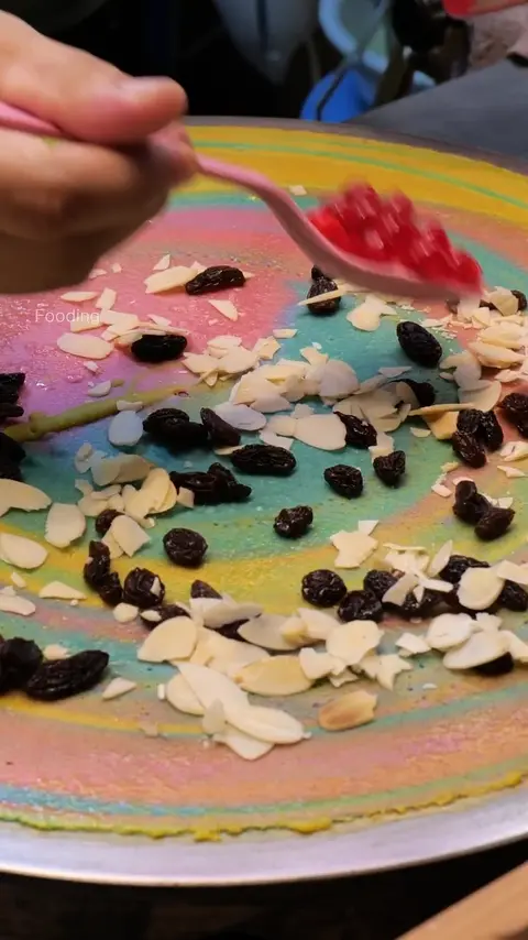 Rainbow Galaxy Crepe - Thai Street Food