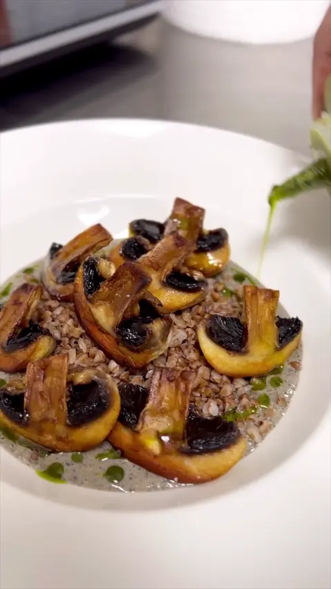 Mushrooms with buckwheat and mushrooms sauce. ?