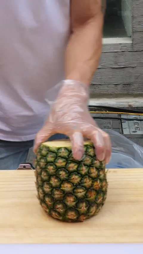 Amazing And Neat Pineapple Cutting _ Korean Street Food