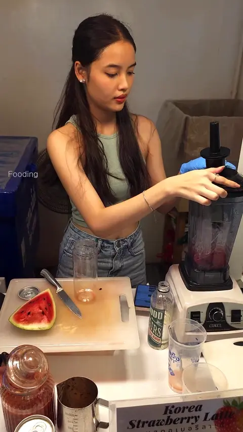 Must Try! Thai Watermelon Juice  - Thai Street Food