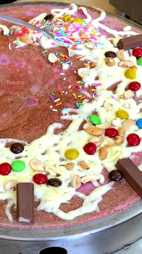 Crazy Topping Bomb_! 🌈 Amazing Unique Rainbow Crepe - Thai Street Food