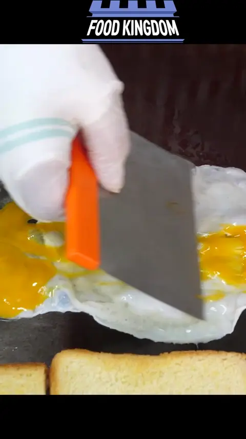 Egg rolled cup toast _ korean street food #[13]