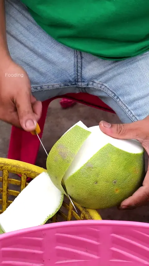 Amazing Giant Tangerine Pomelo Cutting Skills - Fruit Cutting Skills
