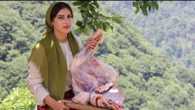 لێنانی کەبابی جۆراوجۆری گۆشتی سوور و سەوزە لە جەژنی قوربان