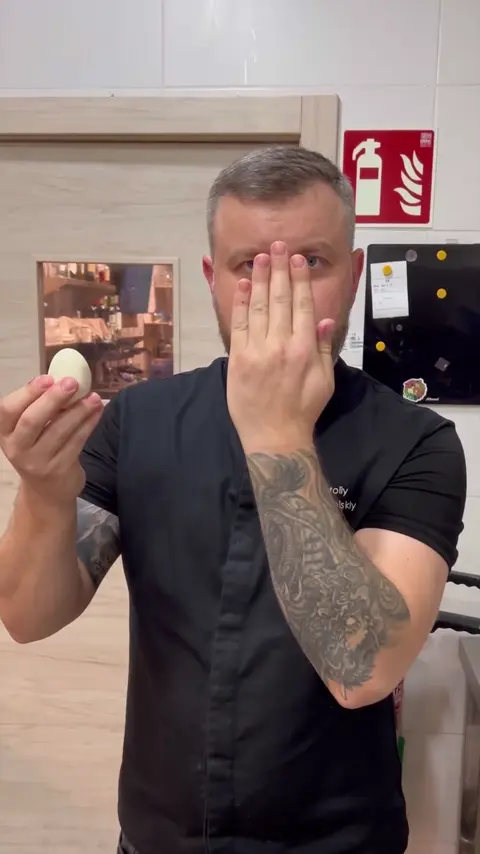 Trick with the disappearing egg.