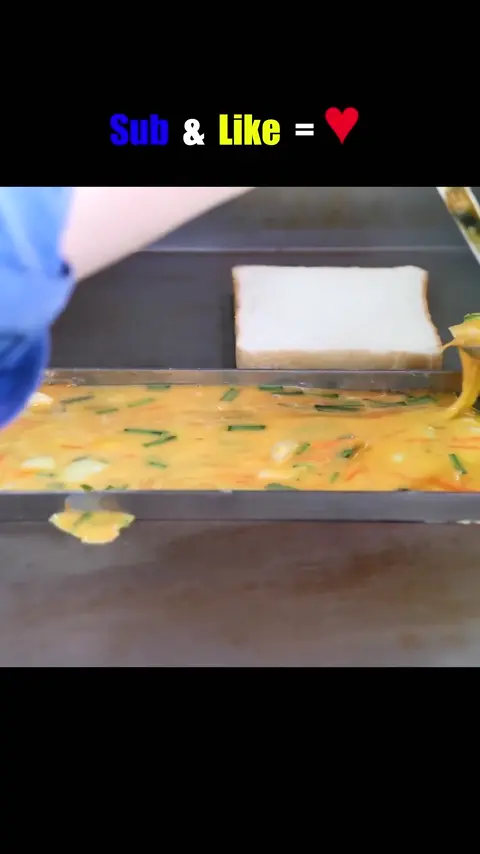 30CM Egg Roll Toast _ Korean Street Food