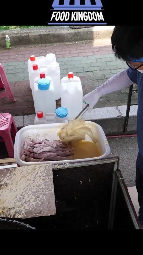 korean fried chicken _ korean street food #[13]