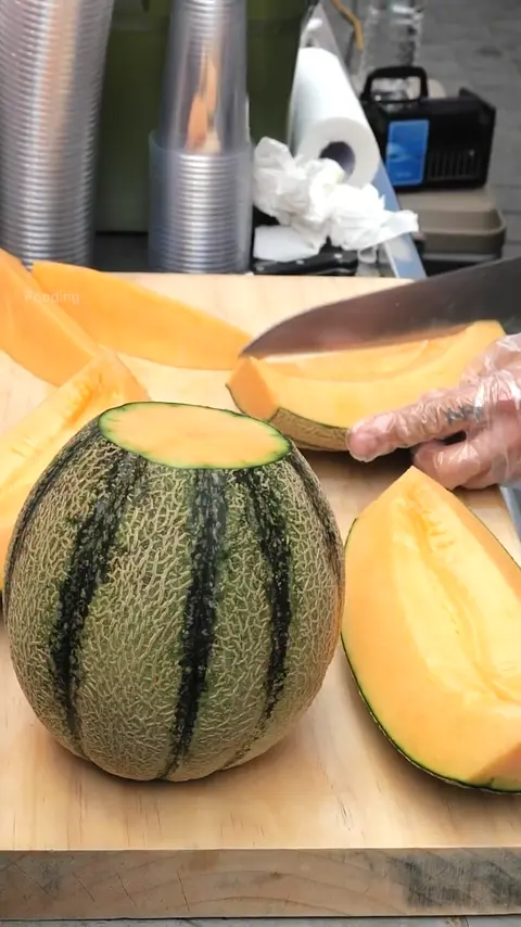 Amazing Melon Cutting Skills - Korean Street Food - Fruit Cutting Skills