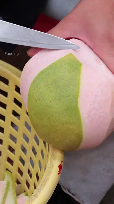 Amazing Pink Pomelo Cutting Skills - Fruit Cutting Skills