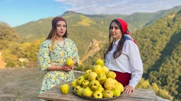 ⁣Taste of Tradition꞉ Village Girls Help Grandma Cook Quince Jam & Fresh Bread