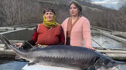 ⁣Grilling a big fish in the oven with fresh vegetables on a winter day in the village!