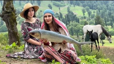 Daily Village Life ꞉ Cooking Big Fish in The Mountain Village