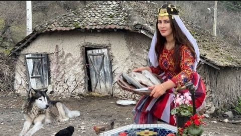 ⁣making fish for Chaharshanbe Suri celebration