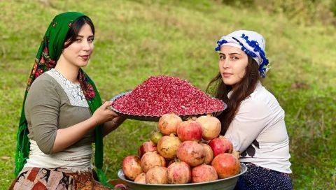 How to prepare organic and delicious paste from mountain pomegranate!