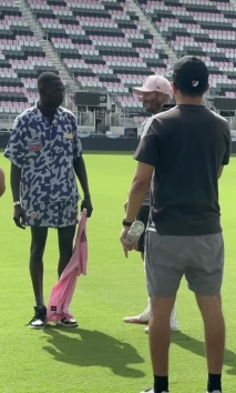 Training with #davidbeckham #intermiamicf #shorts