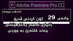 29 Black and white فێركاری مۆنتاژئەدۆب پریمەر29كۆن كردنی ڤدیۆ