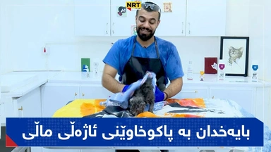 کاری پاکردنەوەی ئاژەڵ دەکات و گرنگیان پێ دەدات