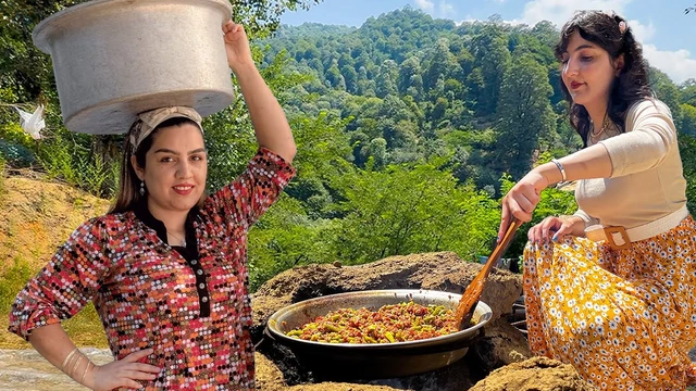 فاسۆلیای تازە، ئاگر و گۆشت! چێشتلێنانی برنجی فاسۆلیای فارسی