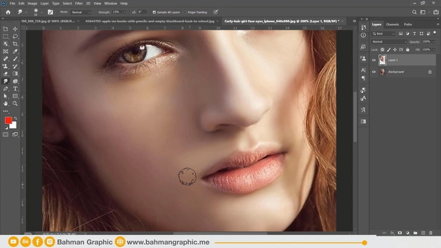 کۆرسی ئەدۆبی فۆتۆشۆپ ｜ Retouching tools part4 ｜ وانەی سی