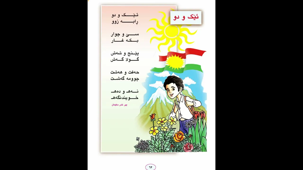 ئیک و دو کوردی پۆلی یەک لاپەڕە ٦٣