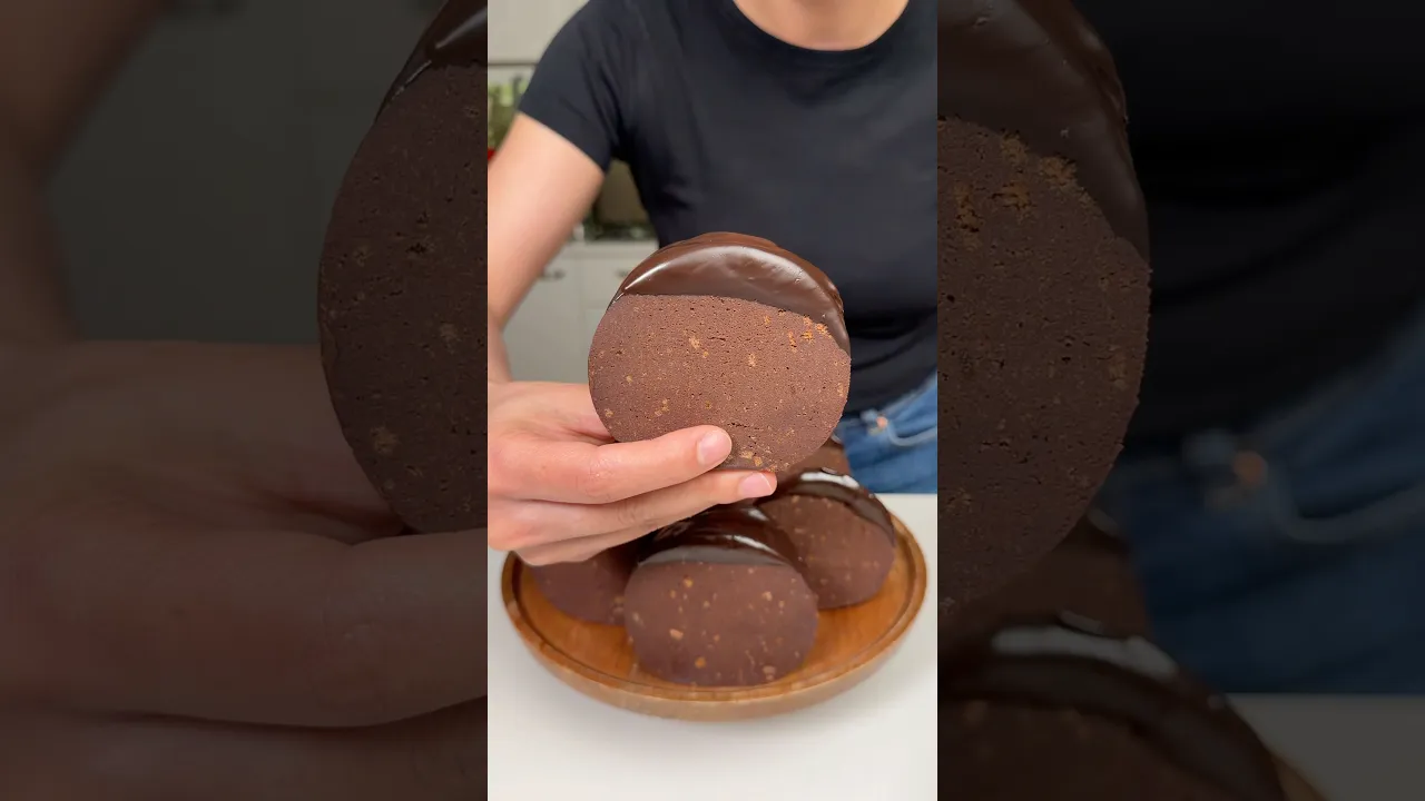 Muzlu Dilim Pasta ｜ Chocolate Banana Biscuit Roll Bunu beğenmeyen var mı gerçekten？ #busezeynep