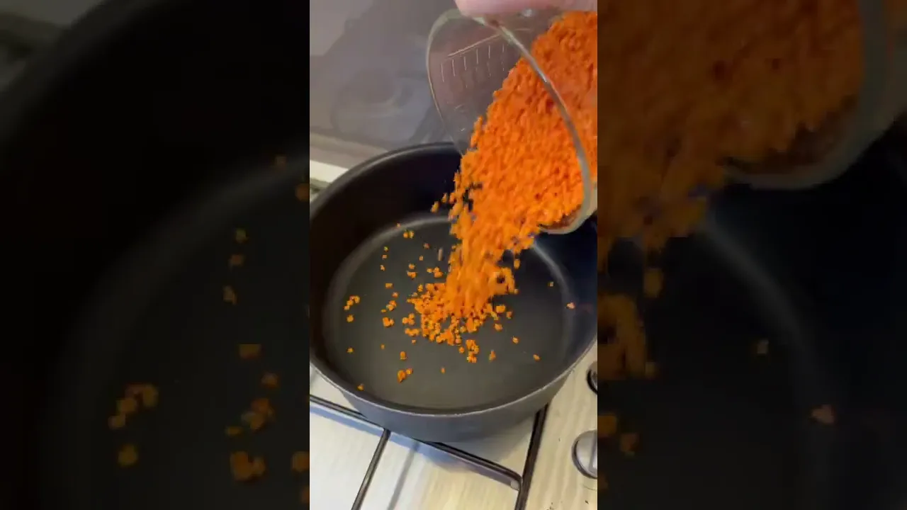Tek malzemesi mercimek olan çorba #mercimek #mercimekçorbası #veganfood