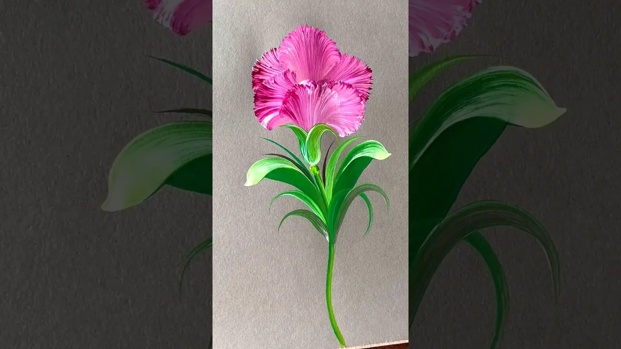 508 💖💯👌🫶 Acrylic FLOWER painting ideas 👌🫶💯💖 FUN BRUSH STROKES 💯🫶👌