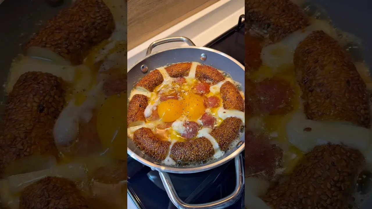 Kahvaltıya bunu mutlaka deneyin😍 #food #tarif #globalcuisine #pratiktarifler #recipe #sucuk #simit
