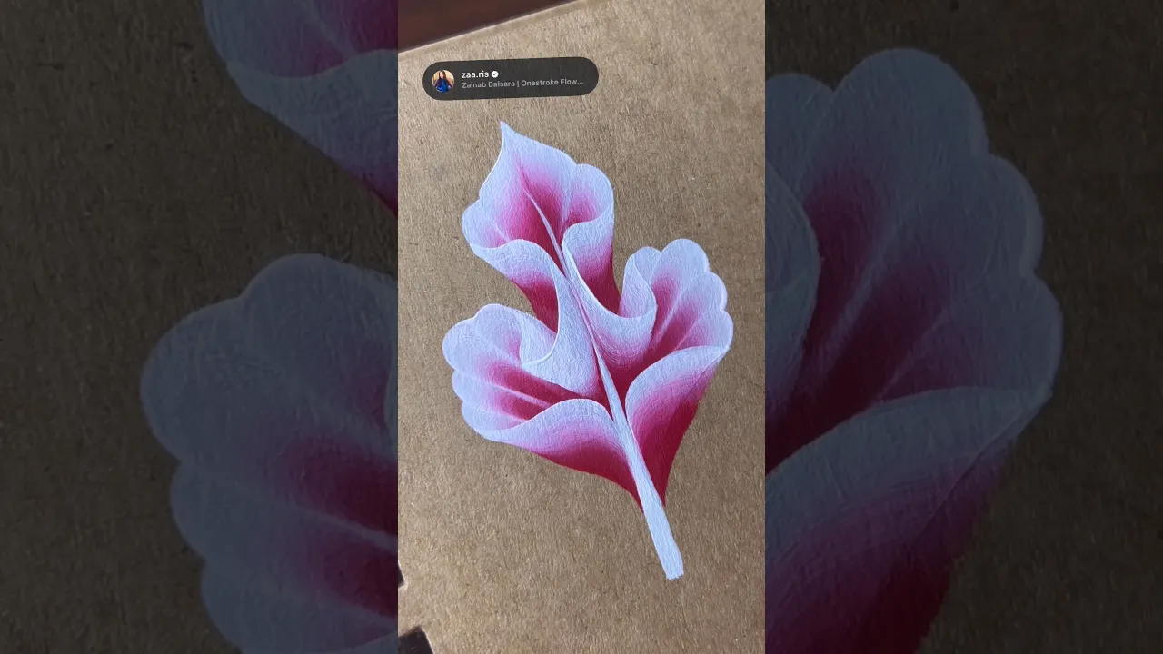 393 👌💯🌸🫶💐One Stroke 3D LEAF painting idea 👌💚✅ #art #paintingidea#leaf #3dart #artclass