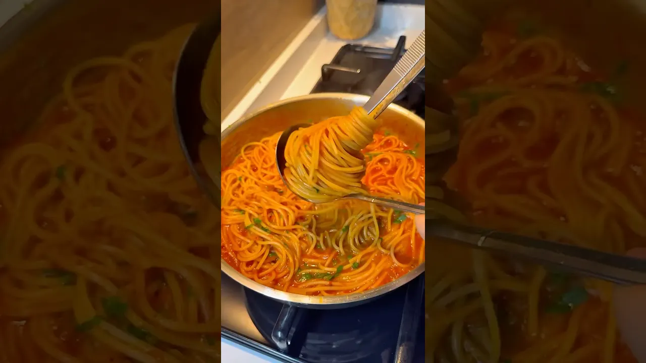 Demleme spagetti🍝 #food #tarif #globalcuisine #cooking #pasta #spagetti #demlememakarna