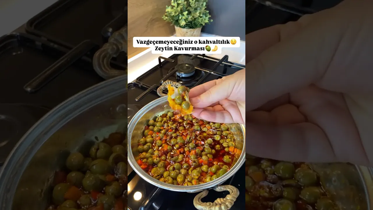 Zeytin kavurması😍 #food #tarif #globalcuisine #recipe #cooking #dessert #pratiktarifler #yemektarif