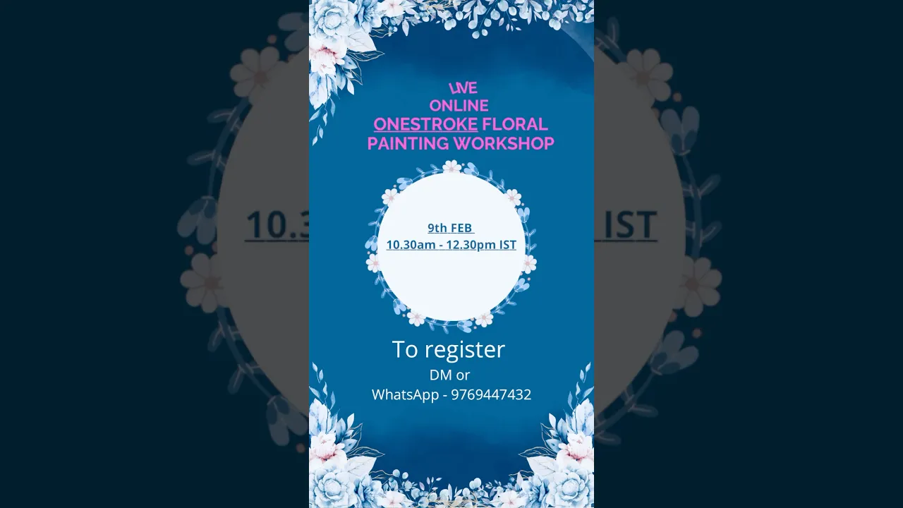 1314 🌺LEARN TO PAINT ONLINE🌼 To register WhatsApp 👉🏻 https：⧸⧸wa.me⧸message⧸T5KXRQGG6REDG1 #shorts