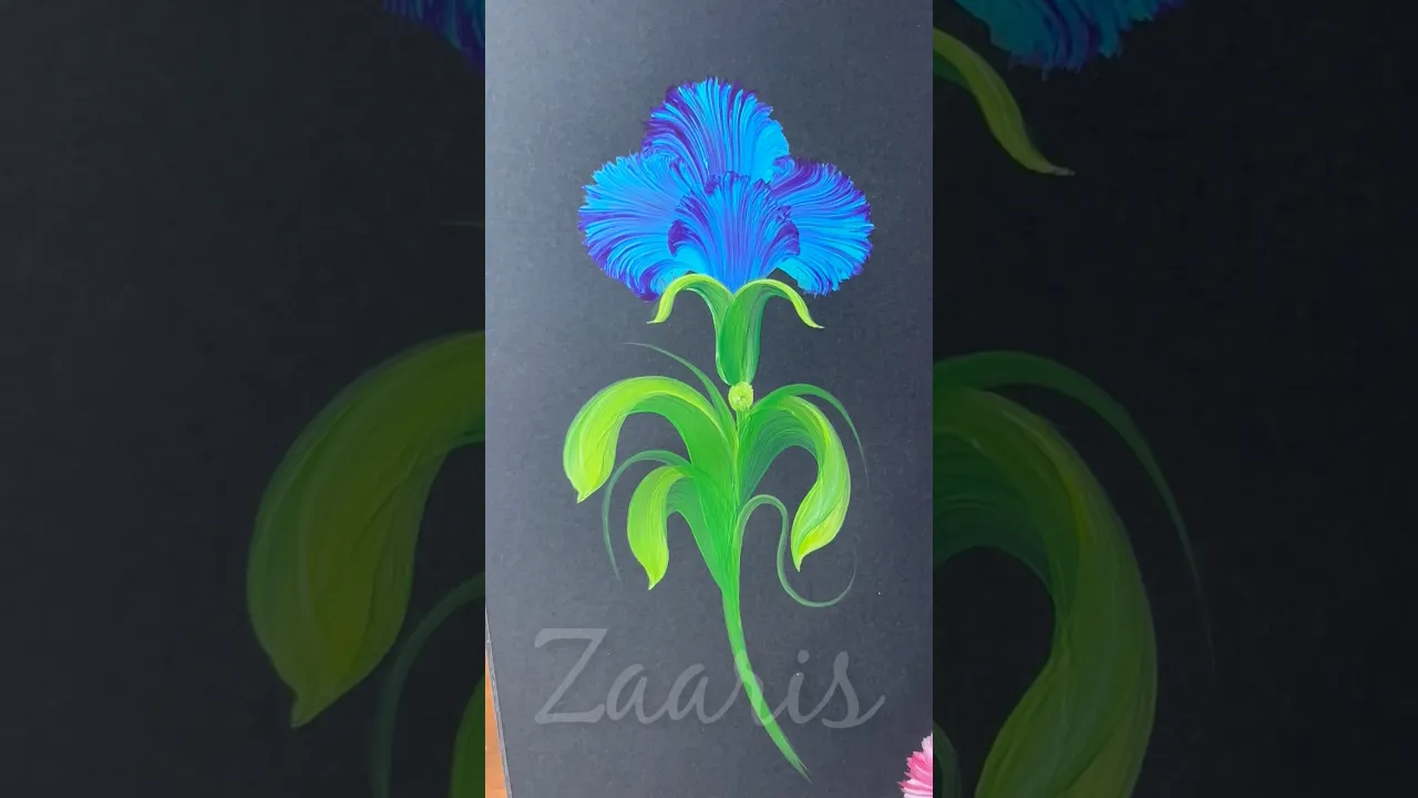 149 Easy flower painting for beginners 🫠💯👌 #shorts #art #easy #beginners #viral #flowers #painting