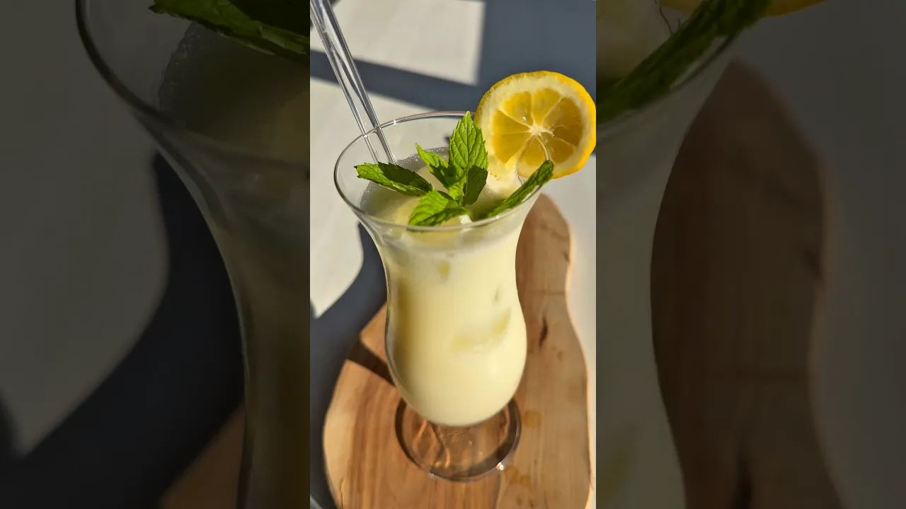 Sütlü limonata🍋🥤🍋‍🟩 #food #tarif #recipe #limonata #lemon #lemonade #globalcuisine #icecream