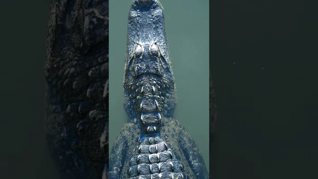 Watch millions of years swim by. American Alligator 🐊 #alligator #wildlife #viral 💚