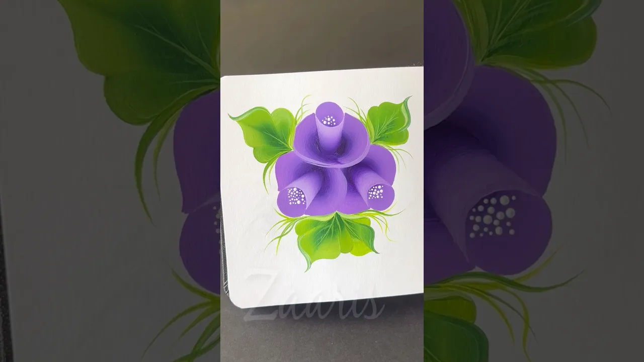 56 💜WOW🤯PURPLE ROSES 🌹 acrylic painting🌹💜#shorts #art #viral #purple #roses #acrylicpainting #wow