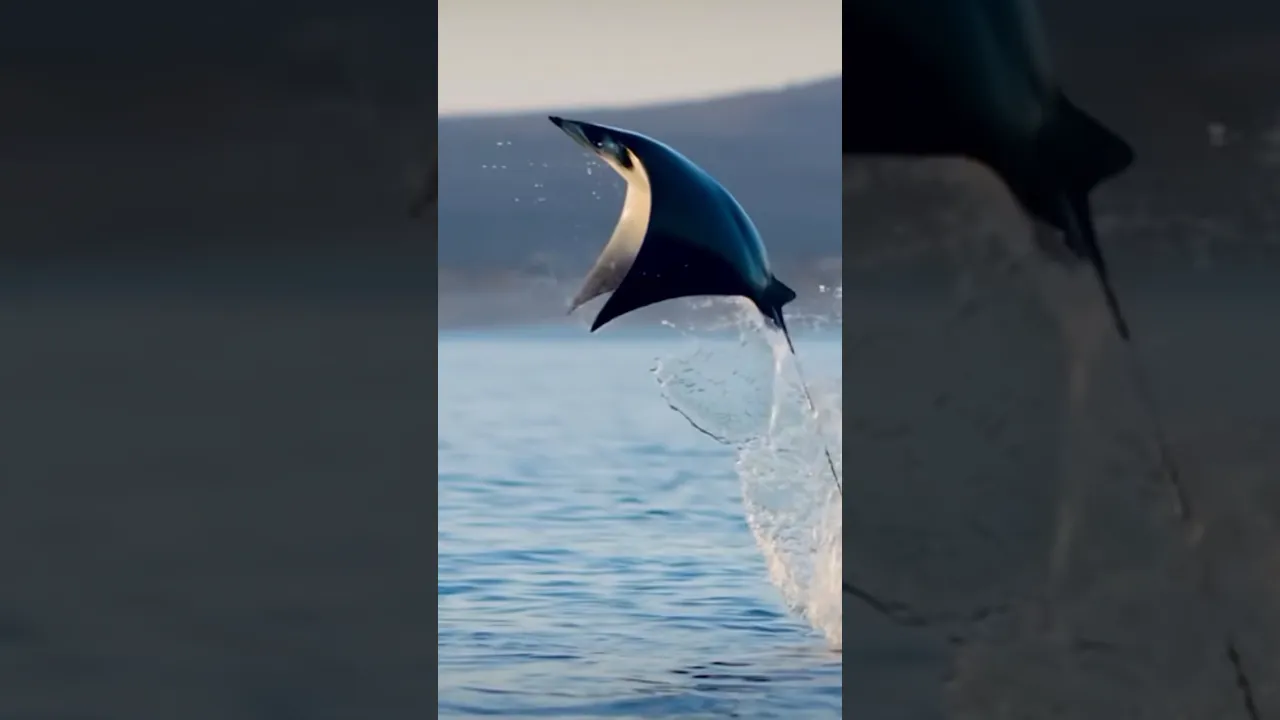 Mobula ray 🐟💙 #oceanlife #wildlife #naturelovers #shorts #viralshorts #fish #fishing #fishingvideo
