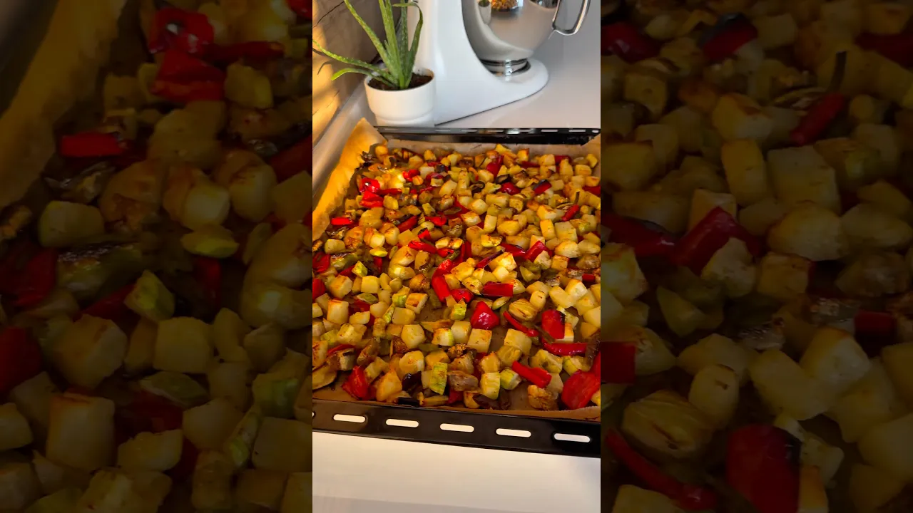 Fırında karışık yaz kızartması👌😍#food #tarif #globalcuisine #recipe #cooking #pratiktarifler
