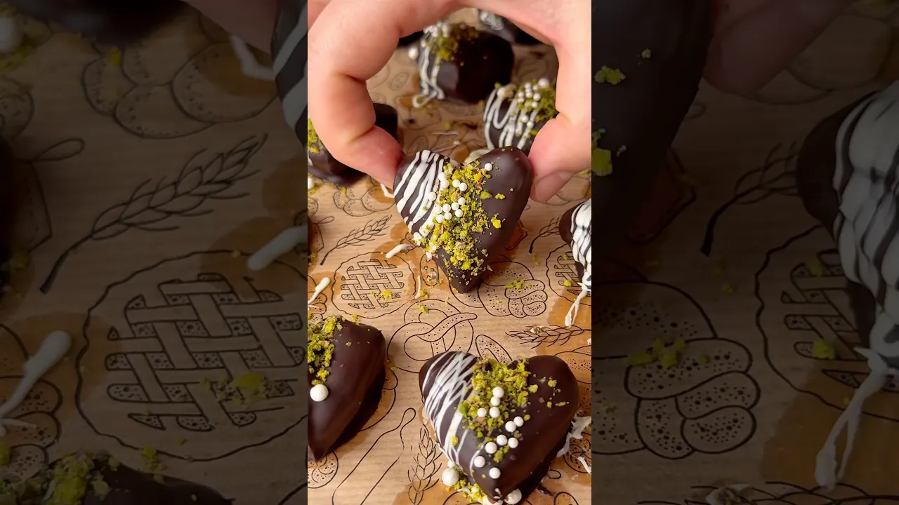 Çikolatalı kalp hurma😍 #recipe #tarif #pratiktatlitarifleri #cooking #globalcuisine #chocolate