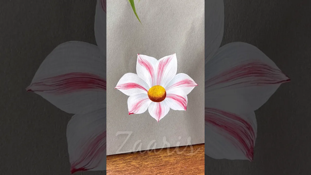 216 ❤️One Stroke painting ❣️BEGINNER ART 🌺👌🖌️🎨 #shorts #viral #painting #beginnerfriendly #art