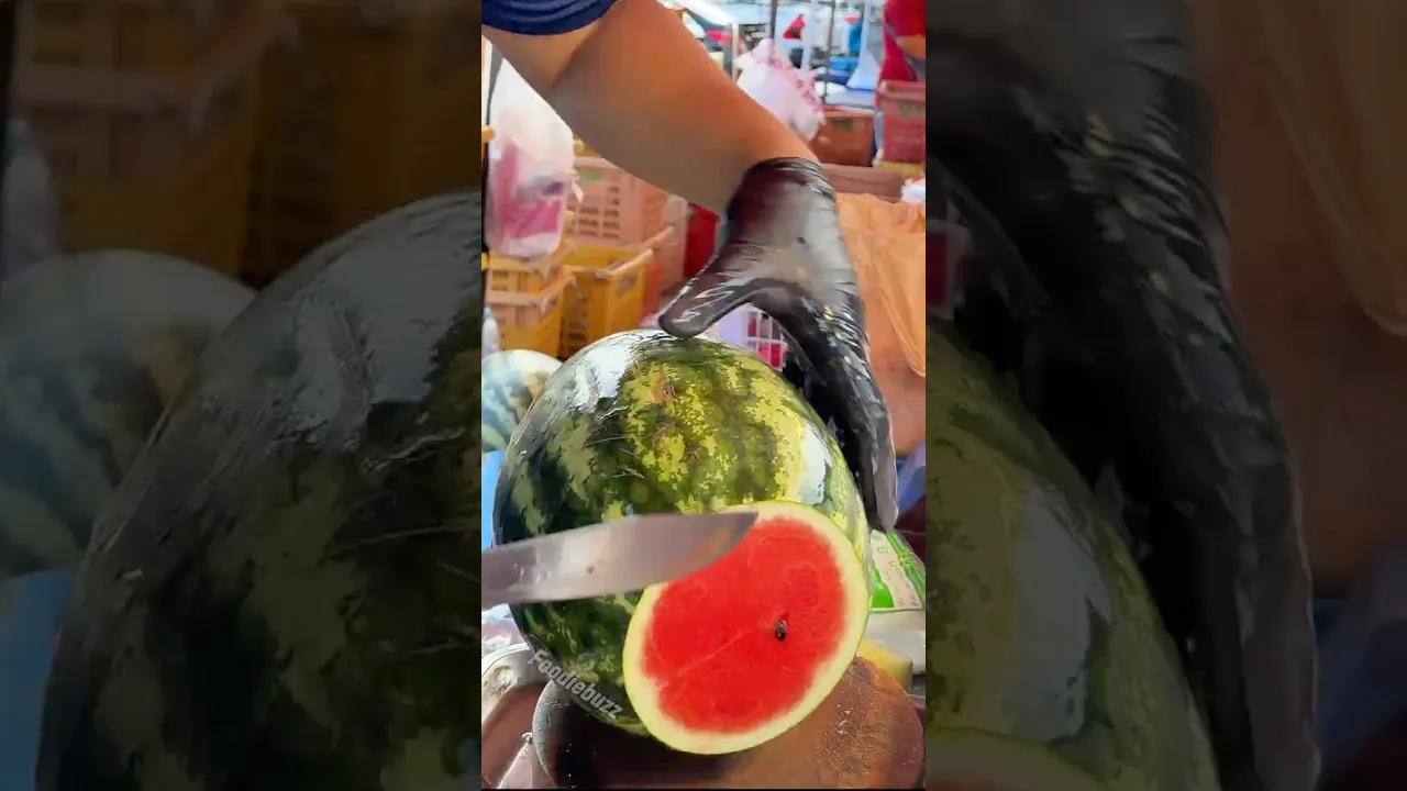 Sweet Thai Watermelon Cut to Perfection