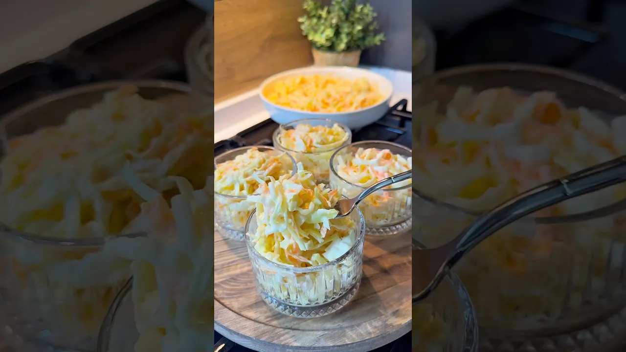 Meşhur coleslaw salatası😍 #food #tarif #globalcuisine #pratiktarifler #recipe #yemektarifleri