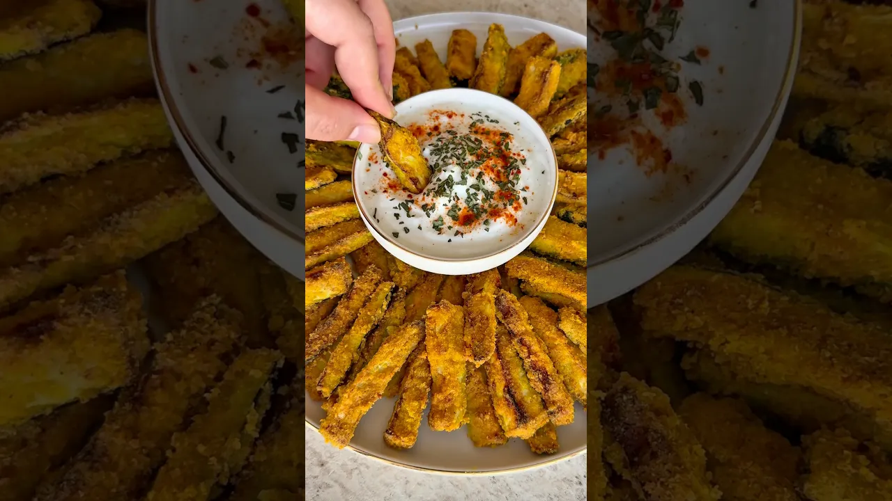 Çıtır kabak😍#kabak #crispy #tarif #recipe #food #globalcuisine #cooking #vegan #çıtırkabak